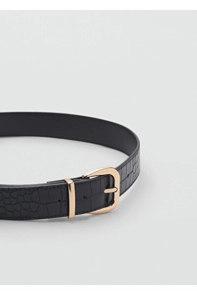 MANGO Woman Curea cu aspect de crocodil