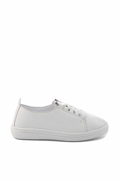 Bambi Weiße Damen-Freizeitschuhe aus echtem Leder K 01272044303