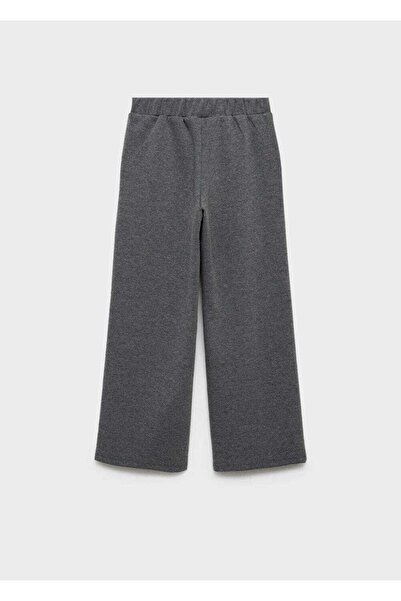 MANGO Kids Pamuklu keten triko pantolon