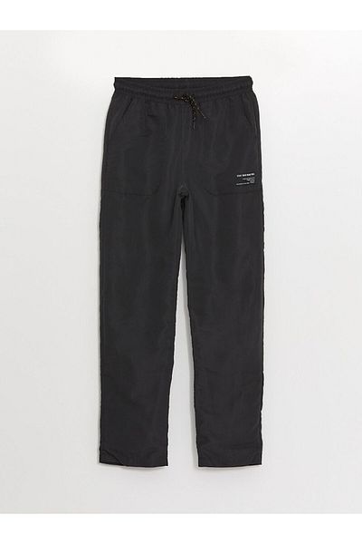 LC Waikiki Lcw Kids Anthracite Elastic Waist Fleece Lined Boys' Trousers