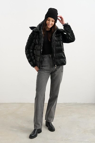 Qutu Butik 89685 Shiny Coat