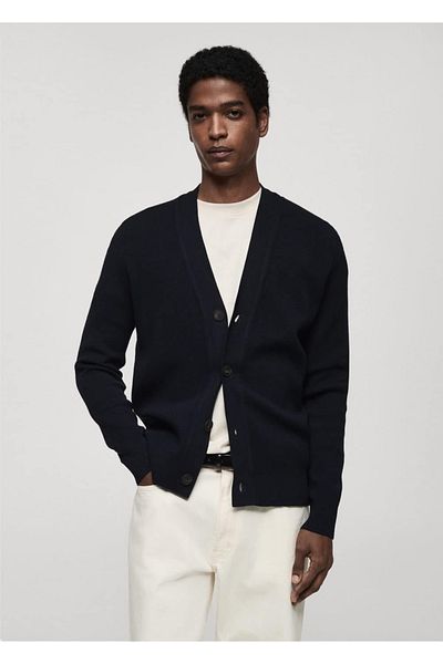 MANGO Man Knitwear Buttoned Cardigan