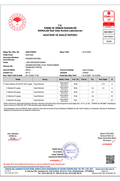 Hanser Natürel %100 Fındık Ezmesi 200g Şeker Ilavesiz, Katkısız, Taze Çekim