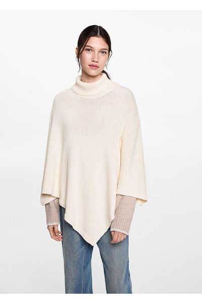 Mango Teen poncho tricotat