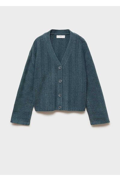 MANGO Kids Cardigan din tricotaje cu dungi