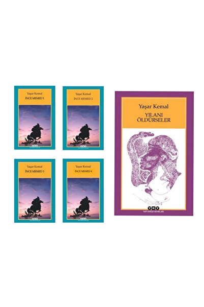 Yapı Kredi Yayınları İnce Memed Serisi 4 Kitap - Yılanı Öldürseler Yaşar Kemal