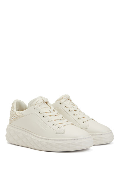 Jimmy Choo Beyaz Kadın Deri Sneaker