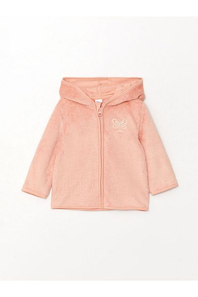 LC Waikiki Lcw Hooded Baby Girl Cardigan and Pants 2-Piece Set Fast Fashion
