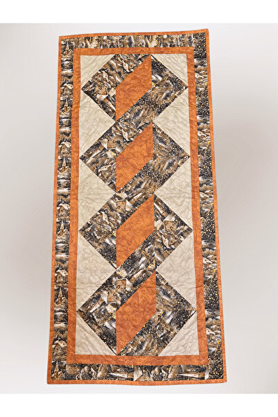Ays Quilt El Yapımı Patchwork Masa Runner - Dekoratif Sofra Örtüsü
