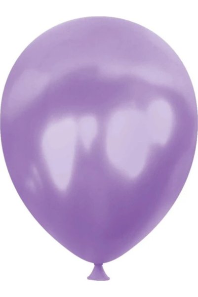 BALON DİYARI 30Pcs Metallic Purple, Lilac, Silver Shiny Balloon Set