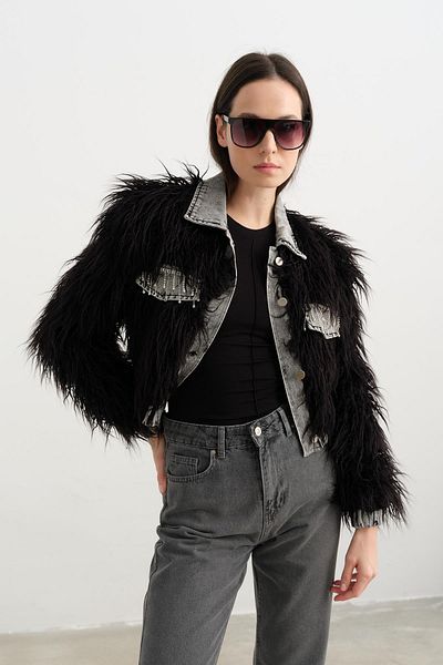 Qutu Butik 99444 Cebi Tas Detailed Scarped Jacket