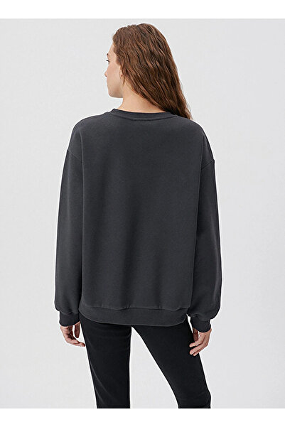 Mavi Anthracite Crew Neck Women's Sweatshirt - Dmk.M 1611656 -82185