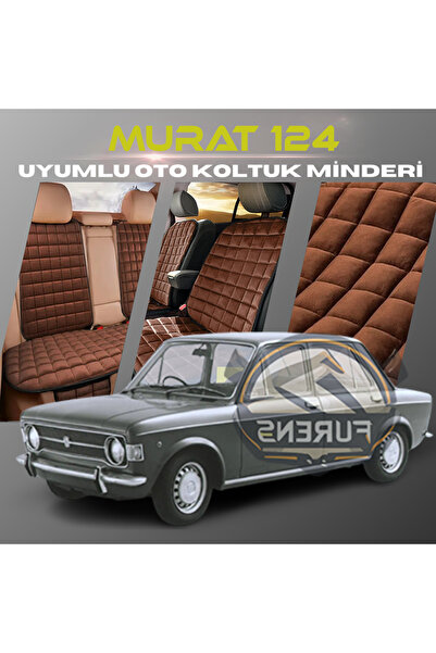SHOOPLAA طقم وسادة مقعد السيارة Murat 124 باللون البني مع جيوب ريش تايلاندية ...