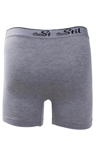 ÖREN STİL 44-8032 Gray 3-Pack Men's Cotton Stretch Fabric Boxers