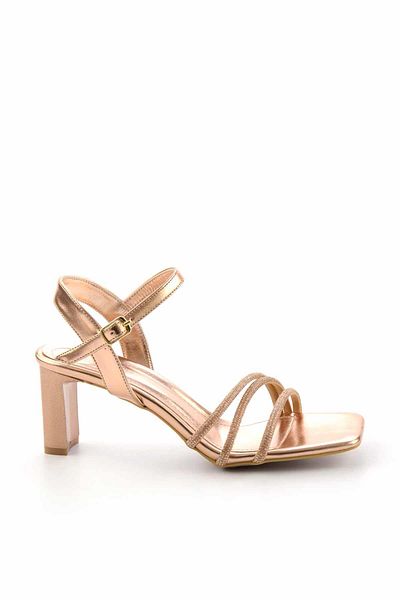 Bambi Pantofi de seară pentru femei Metallic Rose K 05215810109