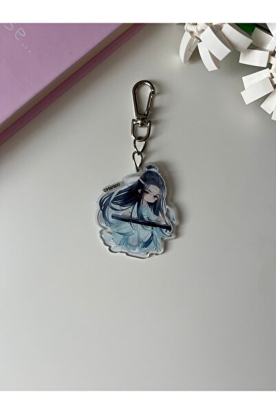 Hara Company حقيبة Weebtonu Lan Wangji Anime Acrylic - حلية سلسلة المفاتيح