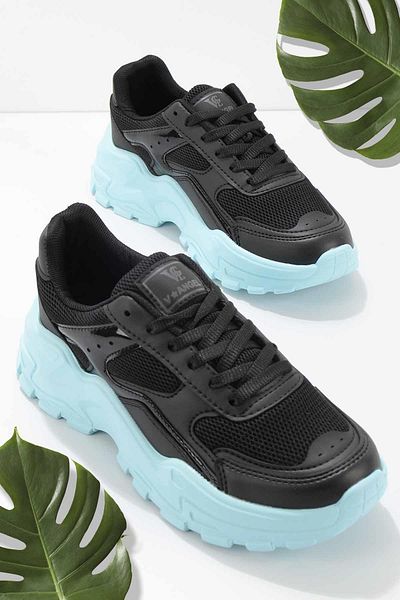 Bambi Black Turquoise Women's Sneaker K01876015009