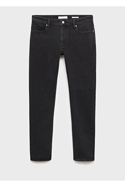 MANGO Man Dar kesim siyah Jan jean pantolon