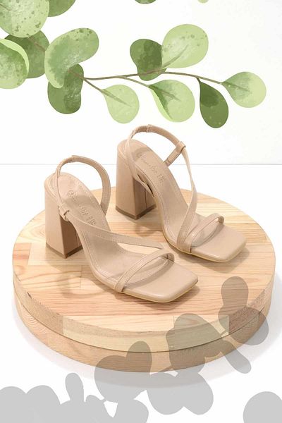 Bambi Nude Women's Classic Heeled Shoes K05869021909