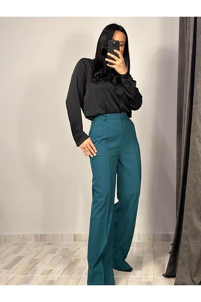 Qutu Butik 4442 Pants with Large Sleeve