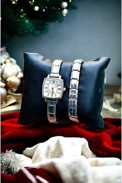 pullmarkt Italian Charm Bracelet + Wrist Watch