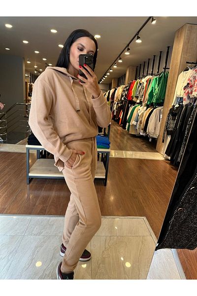 Qutu Butik 8010 Selanik Suit with Slipper Detail