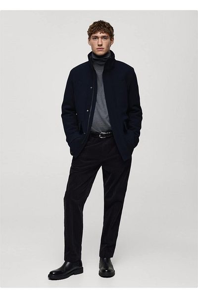 MANGO Man Corduroy Trousers with Regular Cut
