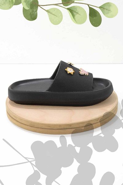 Bambi Papuci de damă Black Gel K 04740320459