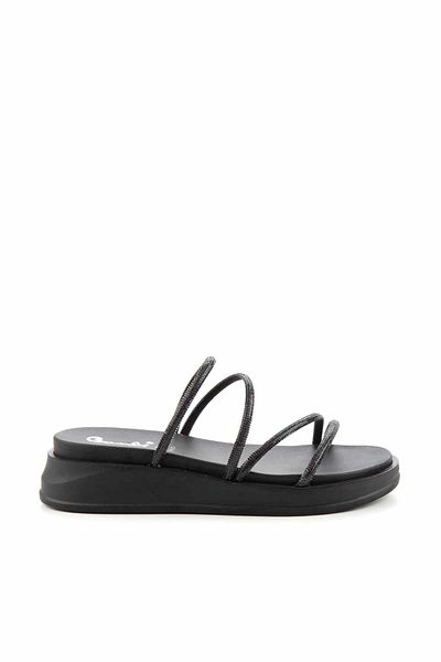 Bambi Black Stone Women's Slippers K04956401587