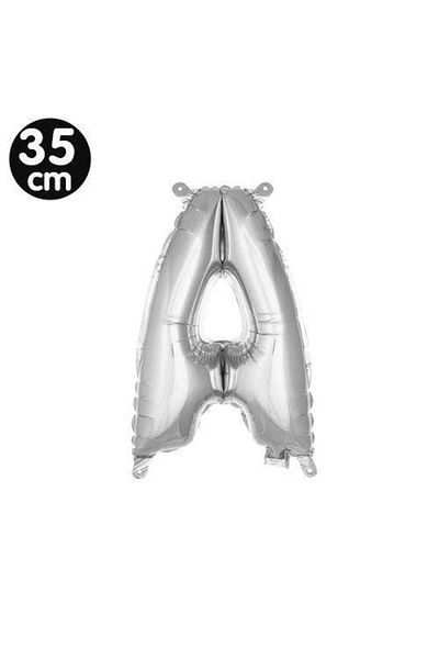 Parti Dükkanım A - Letter Foil Balloon Silver (35 cm)