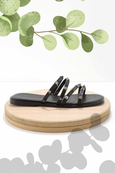 Bambi Women's Black Slippers K04371070009