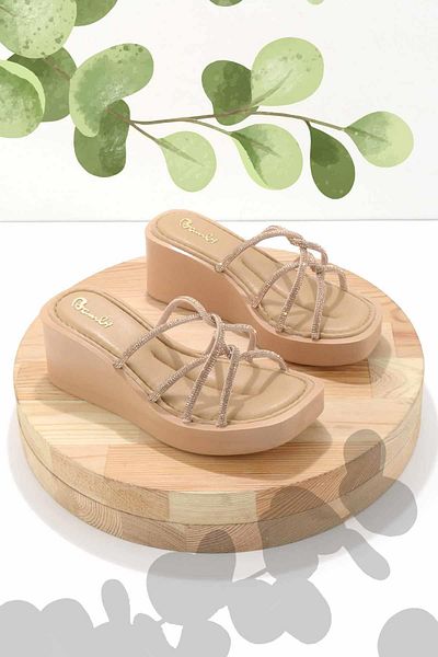 Bambi Nude Women's Slippers K04824218009
