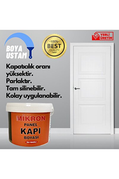 Mikron Boya Mikron Amerikan Panel Kapı Boyası - Beyaz - 0,75 L