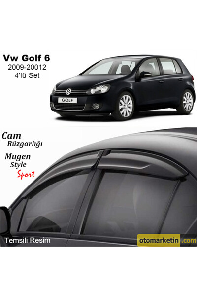 Carmind Volkswagen Golf 6 Mugen Cam Rüzgarlığı 2009-2012