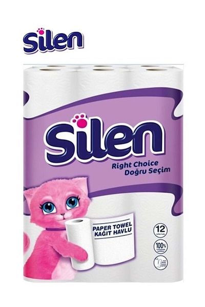 Silen Paper Towel Set of 48 (4PK*12) (EXZACIBAŞI QUALITY)