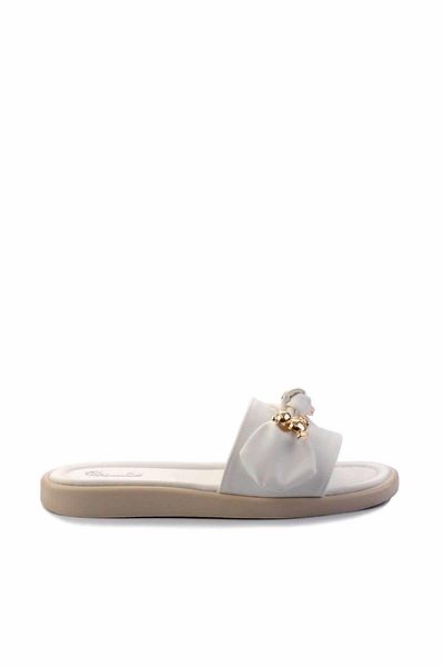 Bambi Women's White Slippers - K 04875800209