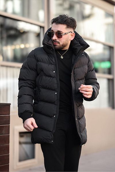 MODAEMAS МЪЖКО ЗИМНО ПАЛТО С ДЕТАЙЛИ С ЦИП ОТСТРАНИ