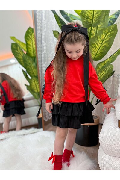 MUMİKİDS Mumikids Girl's 3-String Sweat / Skirt Set of 2