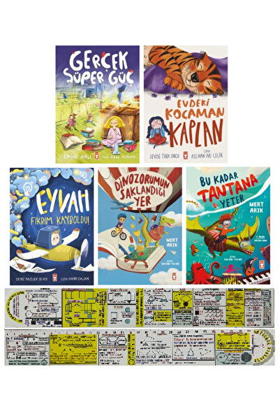 Timaş Çocuk Birinci Sınıf Kitapları 5 Kitap Bu Kadar Tantana Yeter-Dinozorumu...