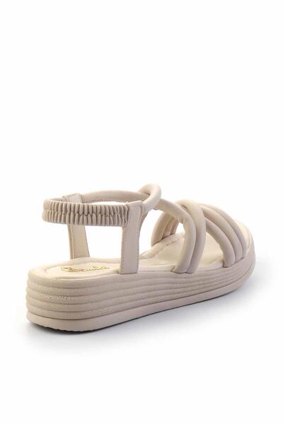 Bambi Dámské béžové sandály – K 05823022709