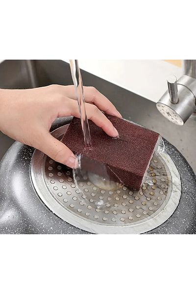 Sensoria Sanding Magic Sponge Pot Polisher Rusty Dirty Surfaces Polishing and Cleaning Stain Remover