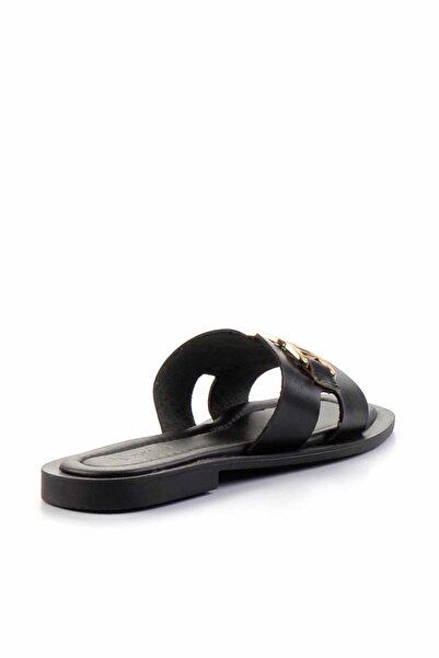 Bambi Papuci negri din piele naturală pentru femei K 04826053103