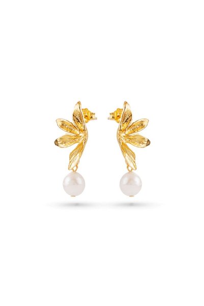Ecru Atelier Fiora İnci Küpe - Gold