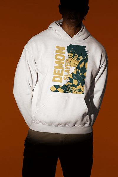 SEVBANO Demon Slayer Anime Character Printed Unisex Oversize Hoodie