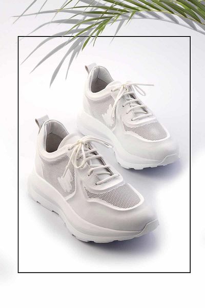 Bambi White Black Women's Sneaker K01179086609