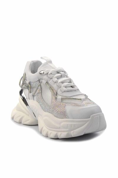 Bambi Tenis de damă alb din piele naturală - K 01480004203