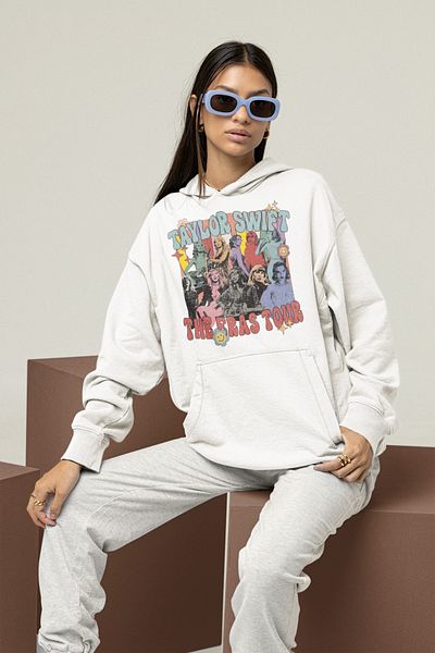 SEVBANO Singer Taylor Swift the Eras Tour Printed Unisex Oversize Hoodie