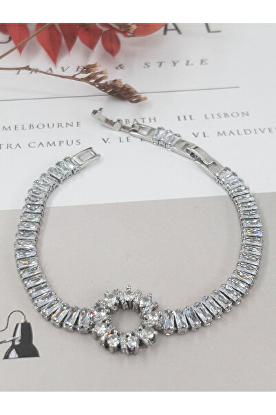 Siya Silver سوار حجر الزركون المائي