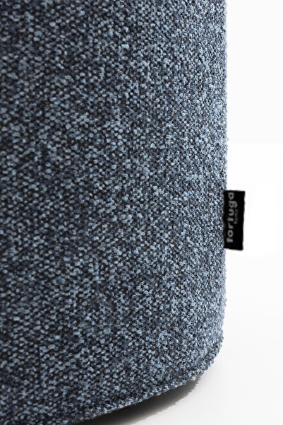 Tortuga Home Gaia Dekoratif Extra Soft Rahat Yuvrlak Oval Puf-bench 42x40cm Mavi