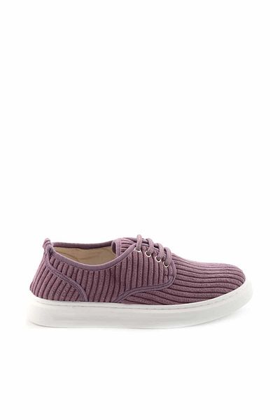 Bambi Lila Stoff Damen Freizeitschuhe K 01122000904